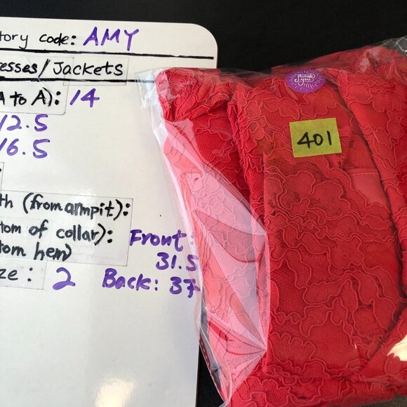 NWT Ever New Red Woven Lace Zena Wrap Dress in Sahara  Red size 2 - Picture 16 of 16